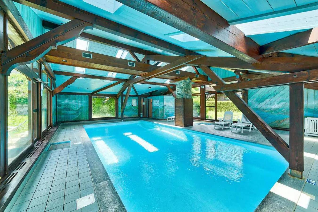 Chalet Kandahar -Jardin-Skis aux pieds-Piscine in Les Houches, Mont-Blanc-Massiv