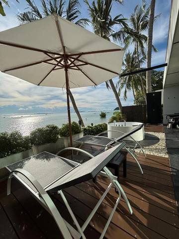 Villa pour 2 personnes, avec vue sur le lac et balcon ainsi que piscine et vue dans Koh Samui