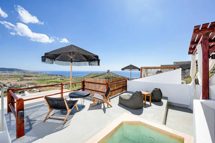 Ferienwohnung für 2 Personen, mit Whirlpool und Garten sowie Pool auf Santorin