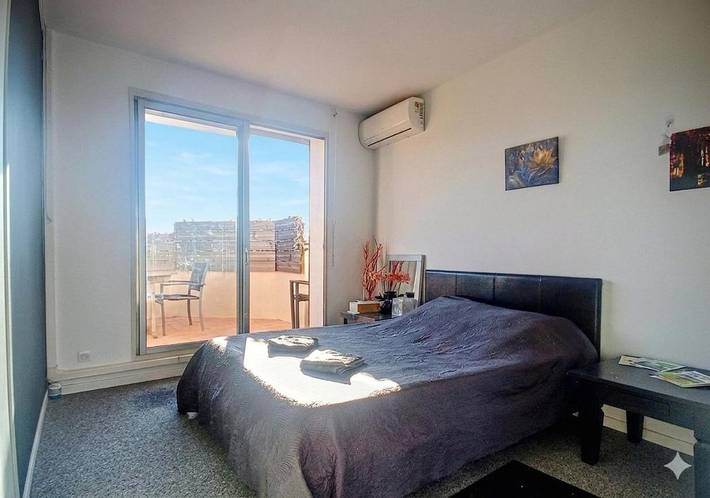 Appartement de vacances pour 2 personnes, avec Balcon ainsi que Terrasse et Vue