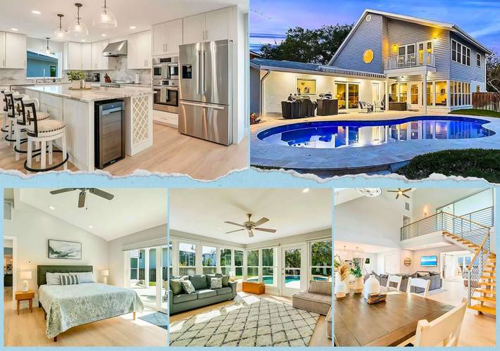 Strandhaus für 8 Personen, mit Terrasse und Garten, mit Haustier in Florida