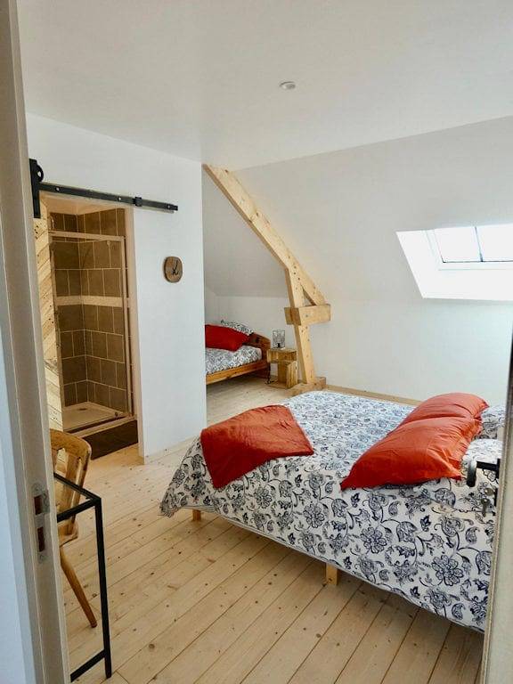 Chambres dans gîte d'étape Le Nichoir - La chouette Effraie in Lion-en-Sullias, Vallée de la Loire