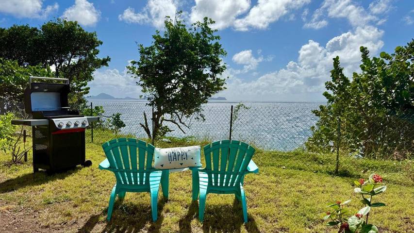 Gîte pour 11 personnes, avec terrasse et vue à Vieux-Fort