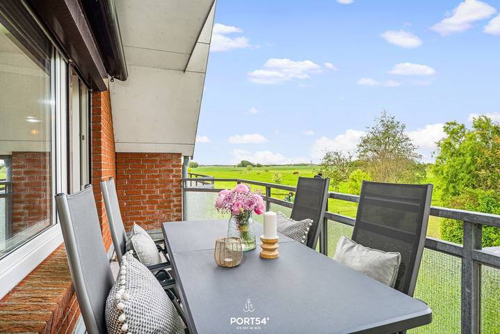 Ferienwohnung für 4 Personen, mit Balkon und Ausblick
