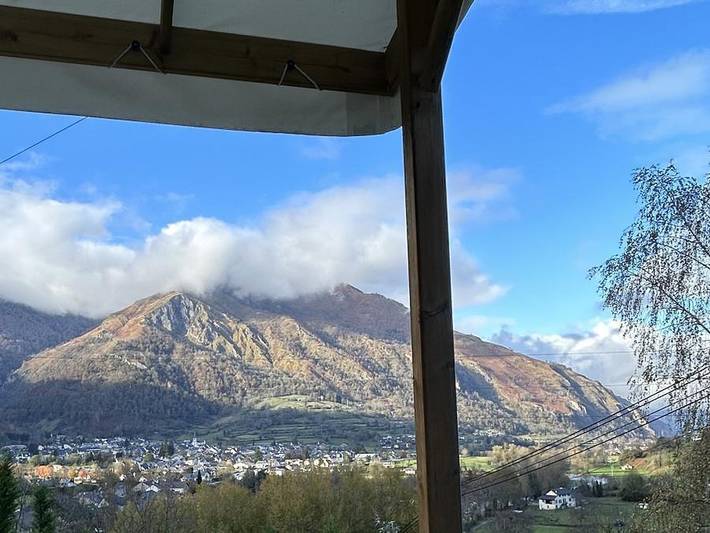 Camping Du Valentin - Mobilheim 2 personen - Welcome 2P - 1 Schlafzimmer, mit überdachter Terrasse in Laruns, Béarn