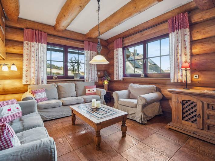 Log cabin with sauna in the Thuringian Forest in Emsetal, Waltershausen