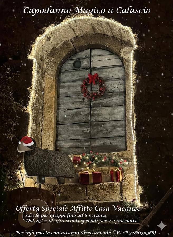 Casa vacanza per 8 persone, con panorama e balcone, con animali domestici in Calascio