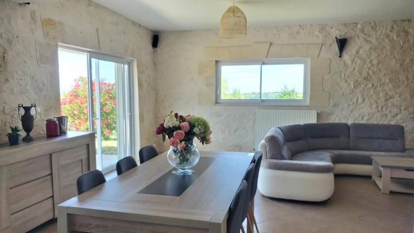 Location de vacances pour 7 personnes, avec vue ainsi que piscine et jardin à Ruch (homonymie) - 4