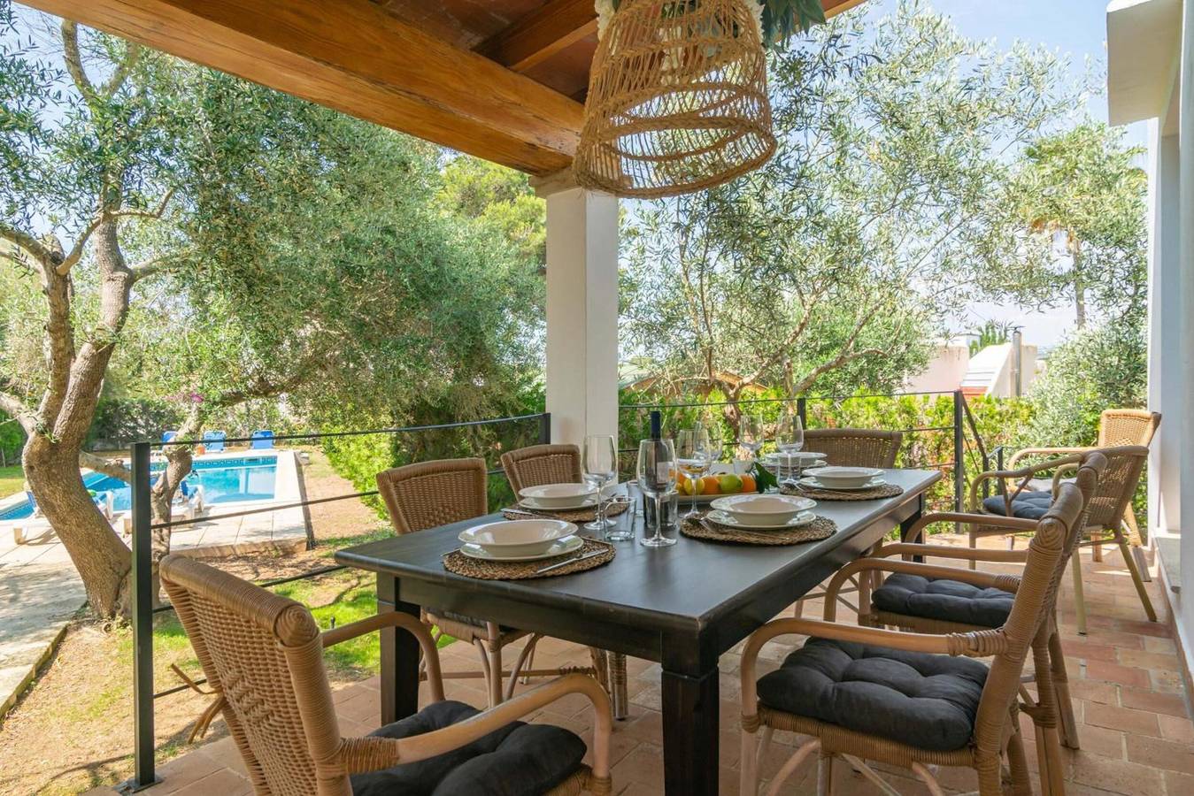 Villa „Blanca“ mit privatem Pool, Wlan und Klimaanlage in Cala Serena, Felanitx