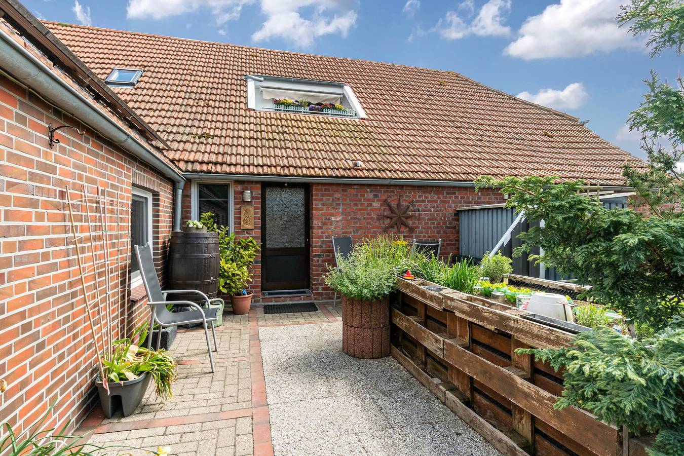 Ganze Wohnung, Apartment 'Möwennest' mit privater Terrasse, Gemeinschaftsgarten und Wlan in Friederikensiel, Wangerland