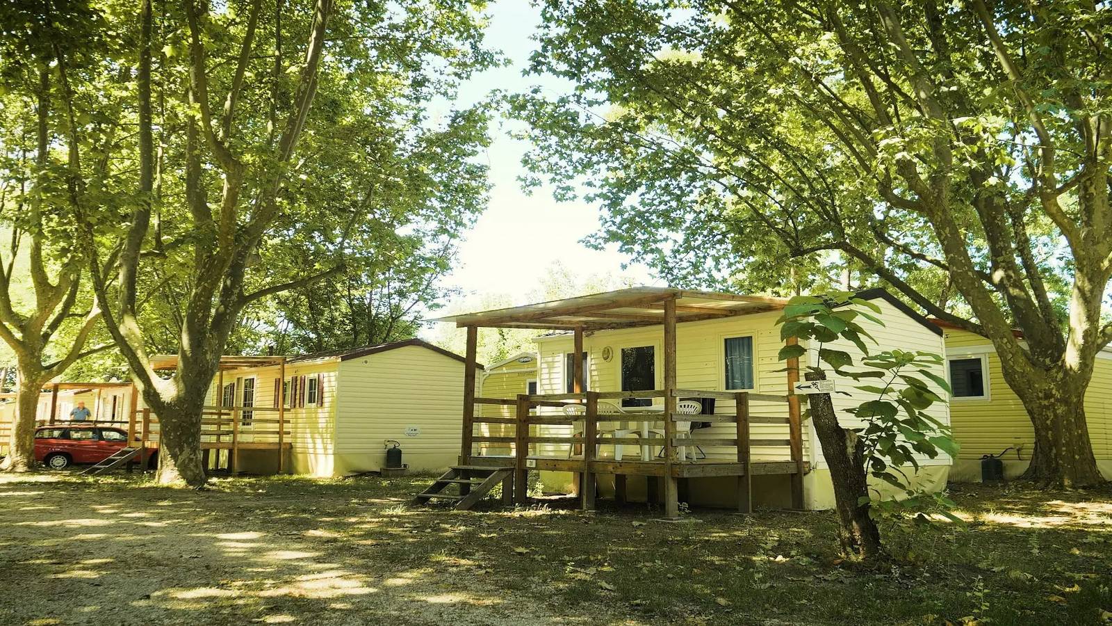 Mobil Home O'Hara 3 kamers 4 mensen Klimaat in Saint-Julien-de-Peyrolas, Nimes en omgeving