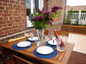 Gîte für 2 Personen, mit Terrasse in Frankreich