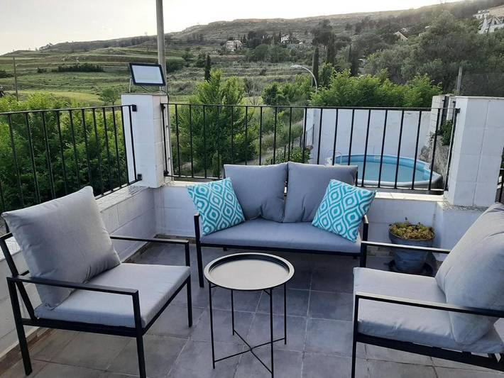 Casa rural con piscina para 12 personas, con vistas además de piscina y jardín, Familias con niños en Provincia de Zaragoza - 4
