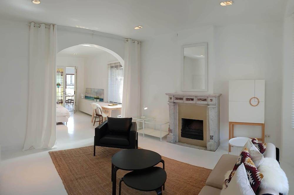 Ganze Wohnung, Spacious, bright studio apartment on the ground floor of a historic building near the Scheldt River in Antwerpen und Umgebung