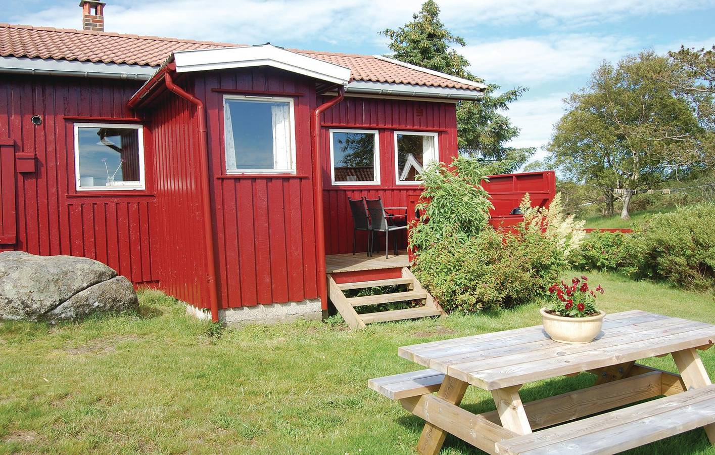 Ferienhaus für 6 Personen mit Garten in Farsund