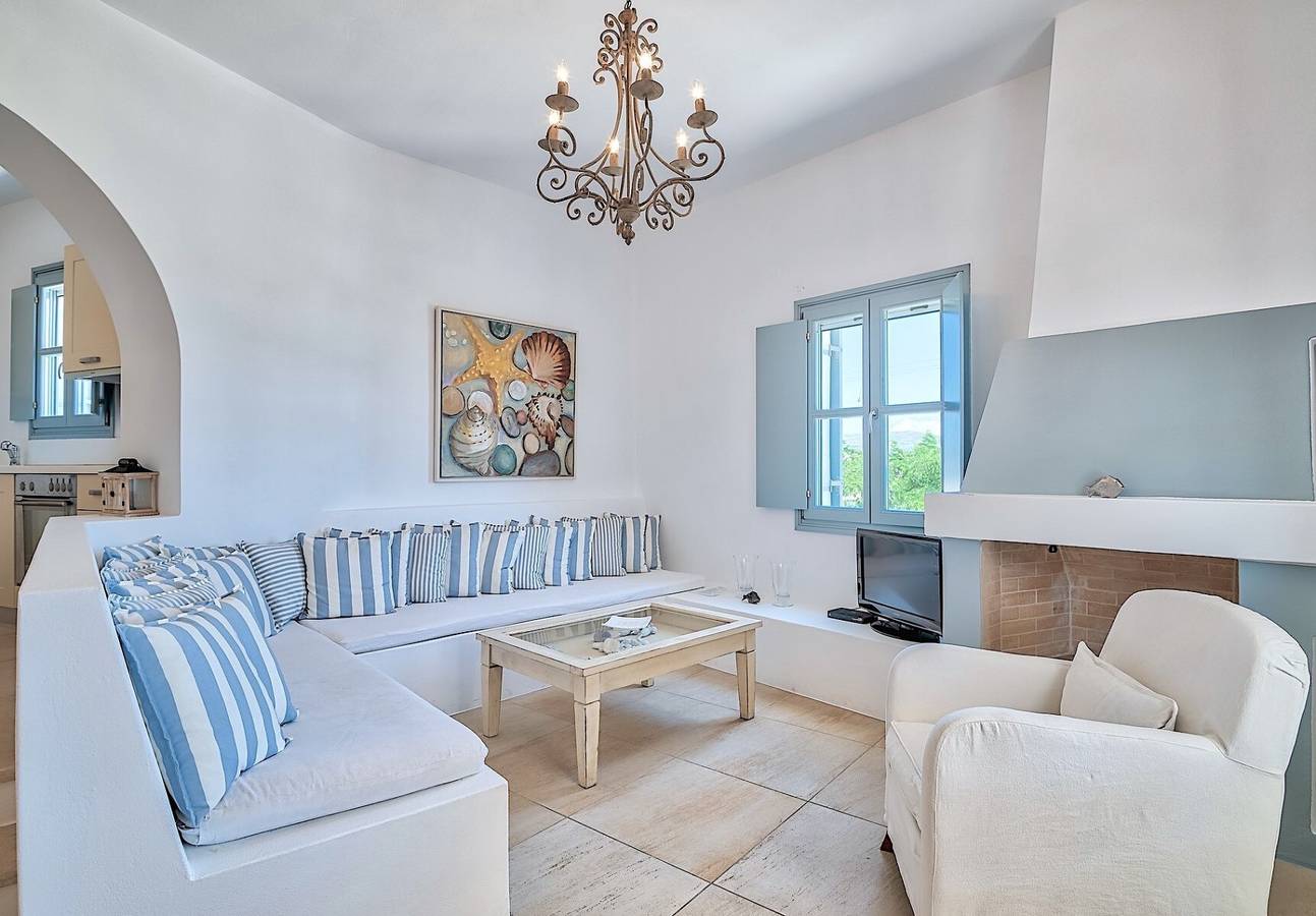 Villa 'Afroditi B' avec vue sur la mer, Wi-Fi et climatisation in Unité régionale de Paros