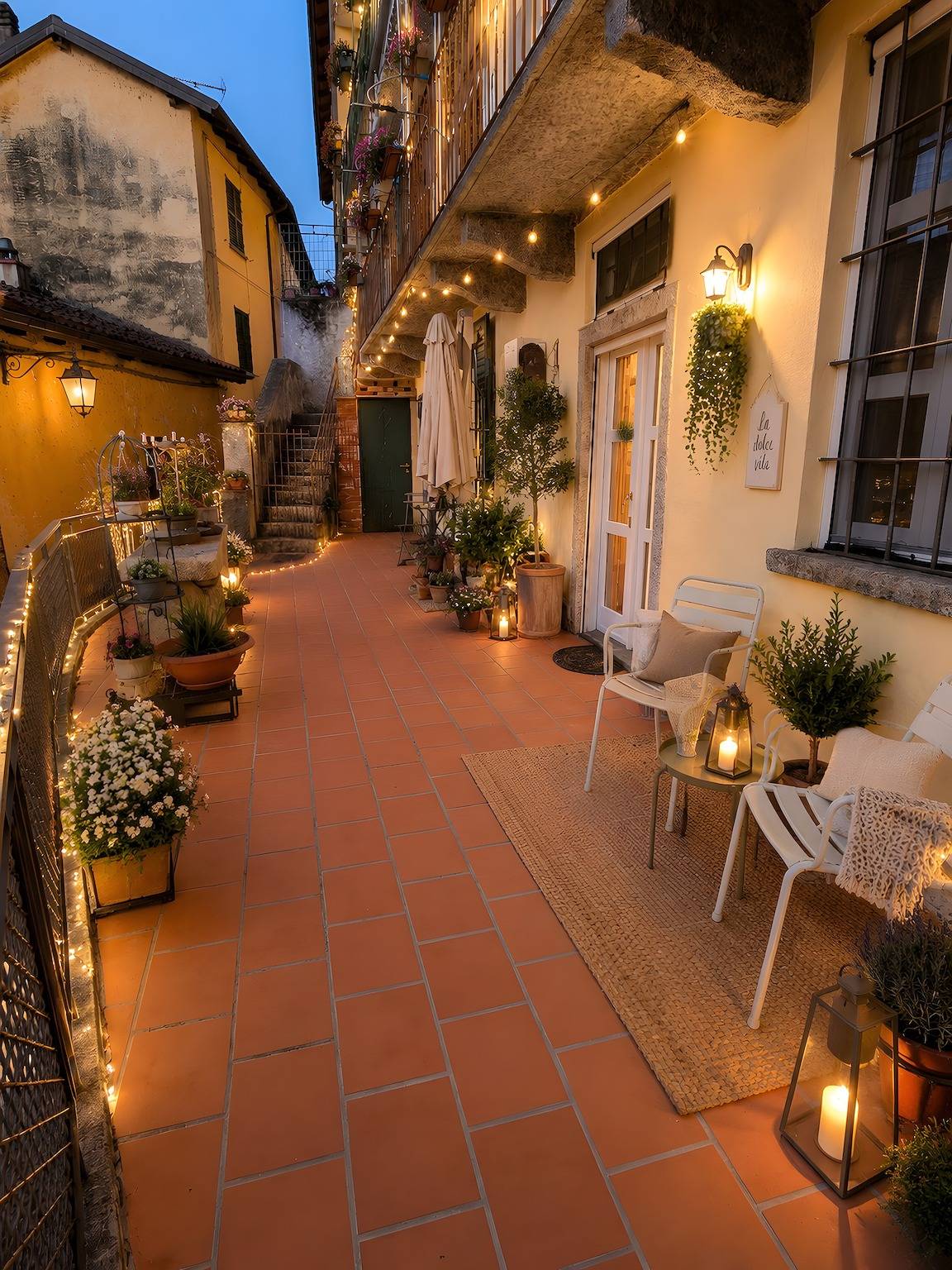 Holiday home 'Lake Maggiore Al Portico in Lesa' with terrace