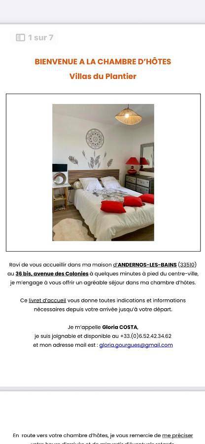 Chambre d’hôte pour 2 personnes, avec vue et jardin à Andernos-les-Bains - 2