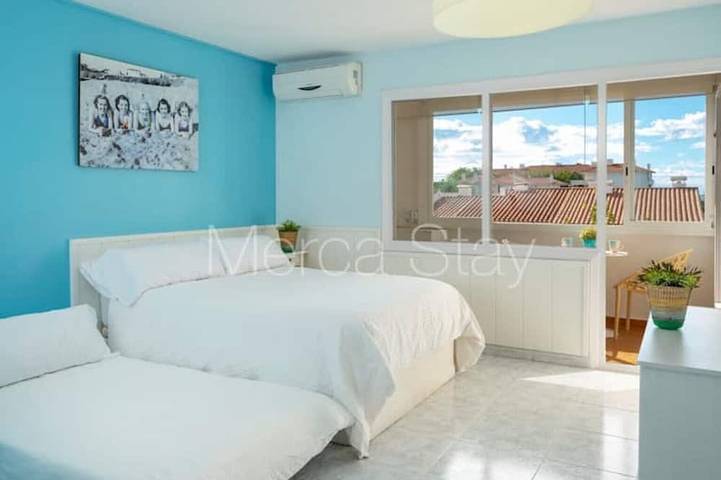 Ganze Wohnung, Schönes Studio mit Pool & Meerblick in el Balmí Gran (Sitges), Sitges