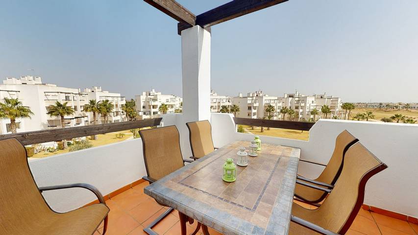 Apartamento para 6 personas, con Balcón y Terraza además de Piscina y Vistas en Torre-Pacheco