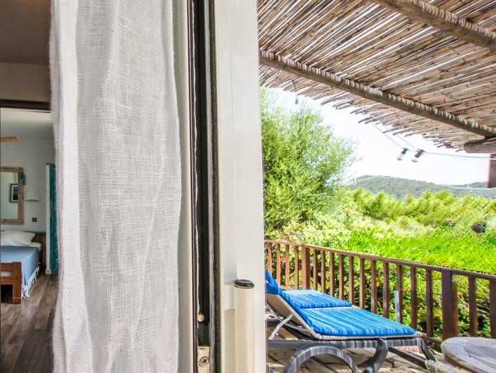 Appartement de vacances pour 4 personnes, avec terrasse ainsi que jardin et vue