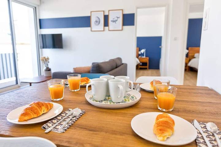 Appartement de vacances pour 4 personnes, avec balcon