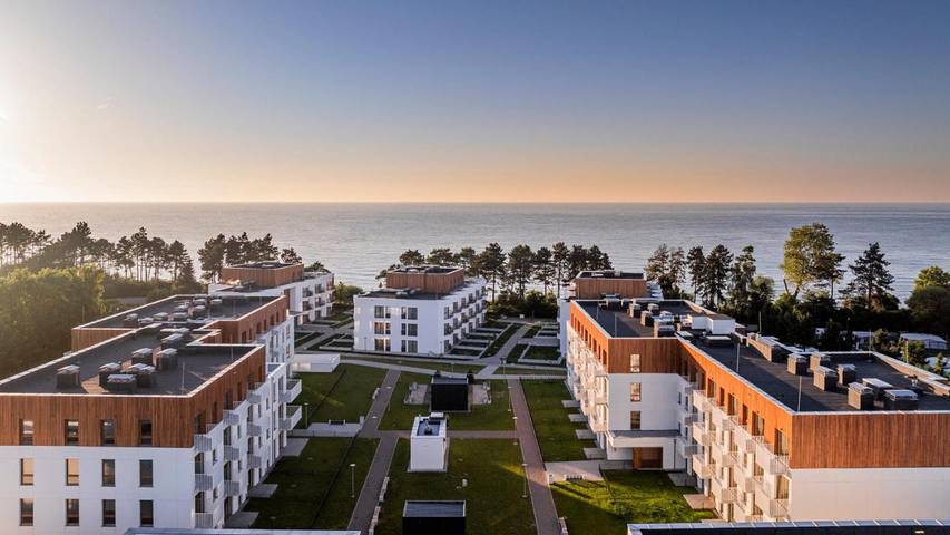 Apartament wakacyjny dla 4 osób, z ogród i basen oraz widok i sauna, zwierzęta dozwolone w Gąski