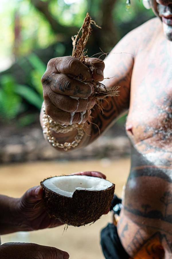 Station pour 3 personnes, avec vue ainsi que jardin et piscine dans Taha'a - 4