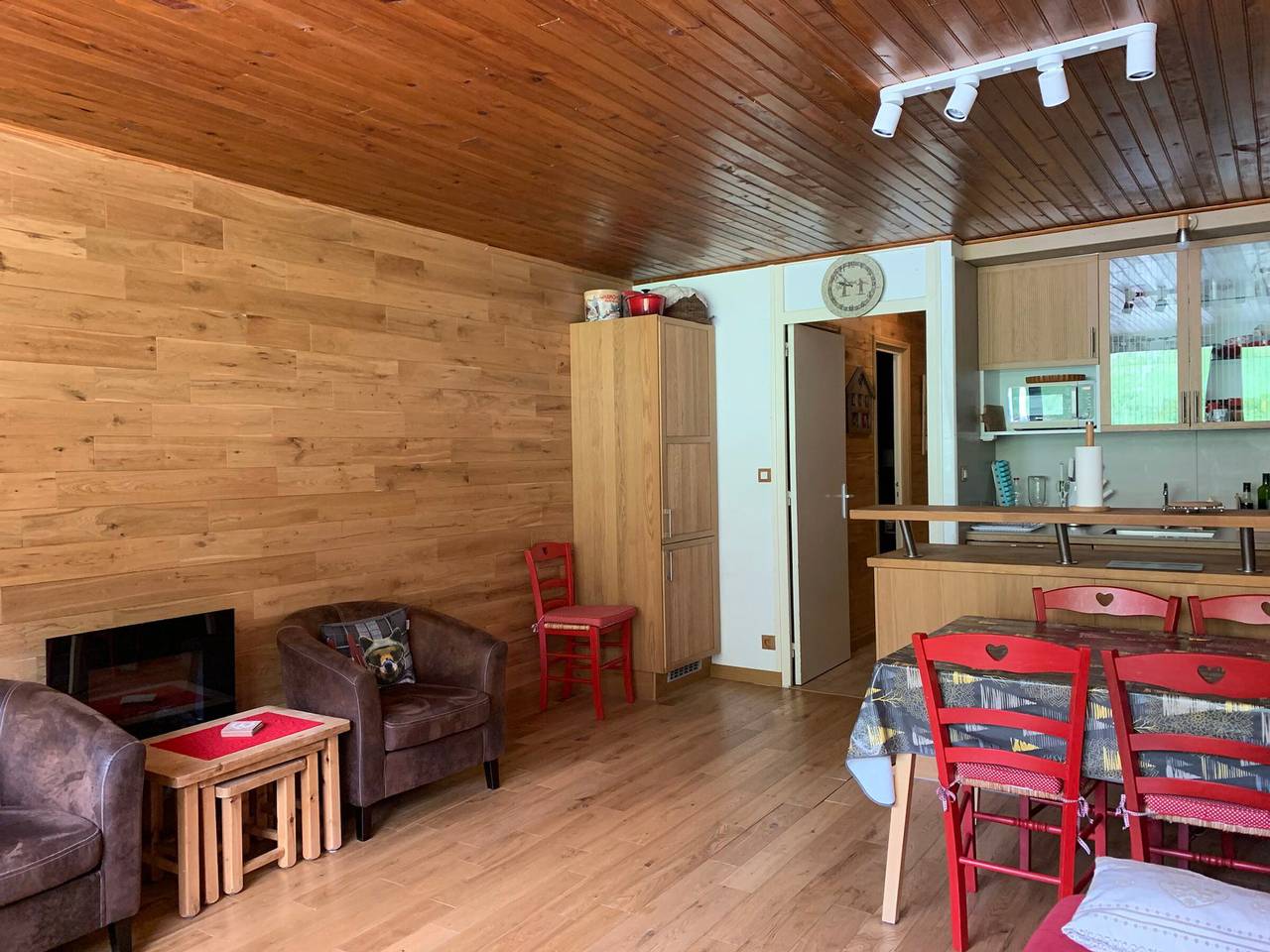 Apartamento entero, 2 Piezas para 6 personas, sur, balcón frente a las pistas in Pra-Loup, Uvernet-Fours