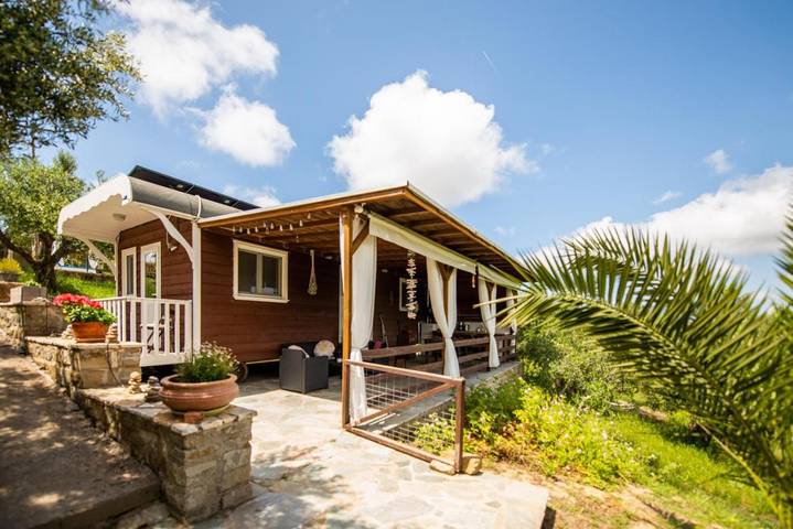 Domek letniskowy dla 6 osób, z widok i basen oraz ogród w Grecja