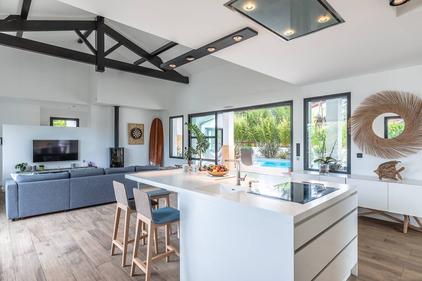 Villa Manureva - Piscine au sel in Arcangues, Region de Bayona