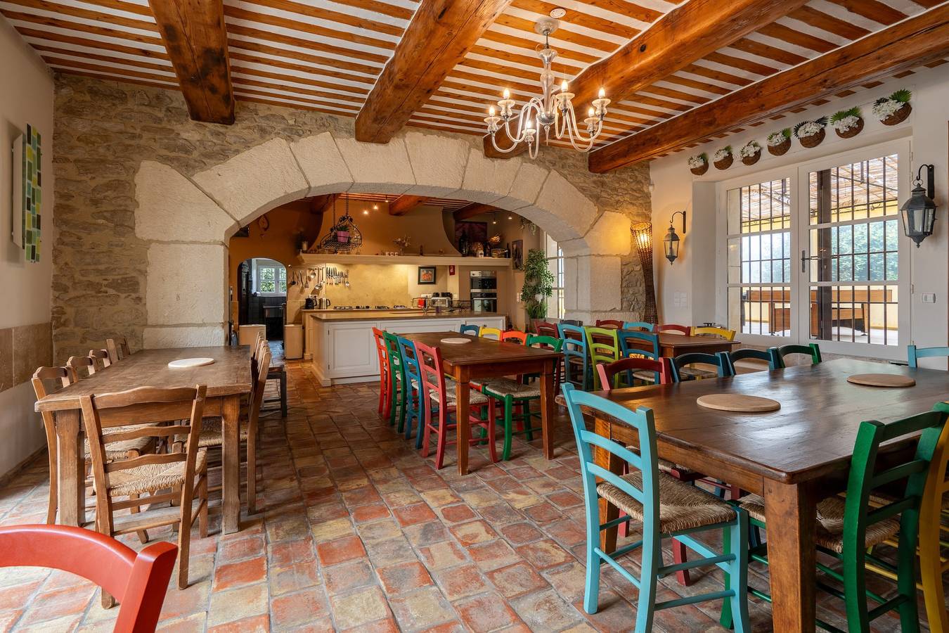 Cottage « Mas Loisonville Demeure de excepción » con piscina privada, Wi-Fi y aire acondicionado in Grillon, Enclave de Valreas