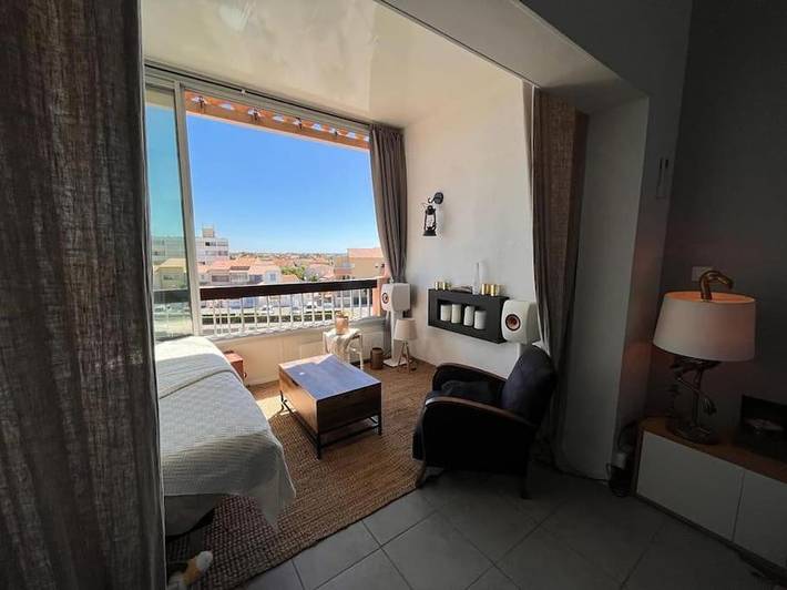 Gîte pour 5 personnes, avec Vue dans Plage Port Est Frontignan