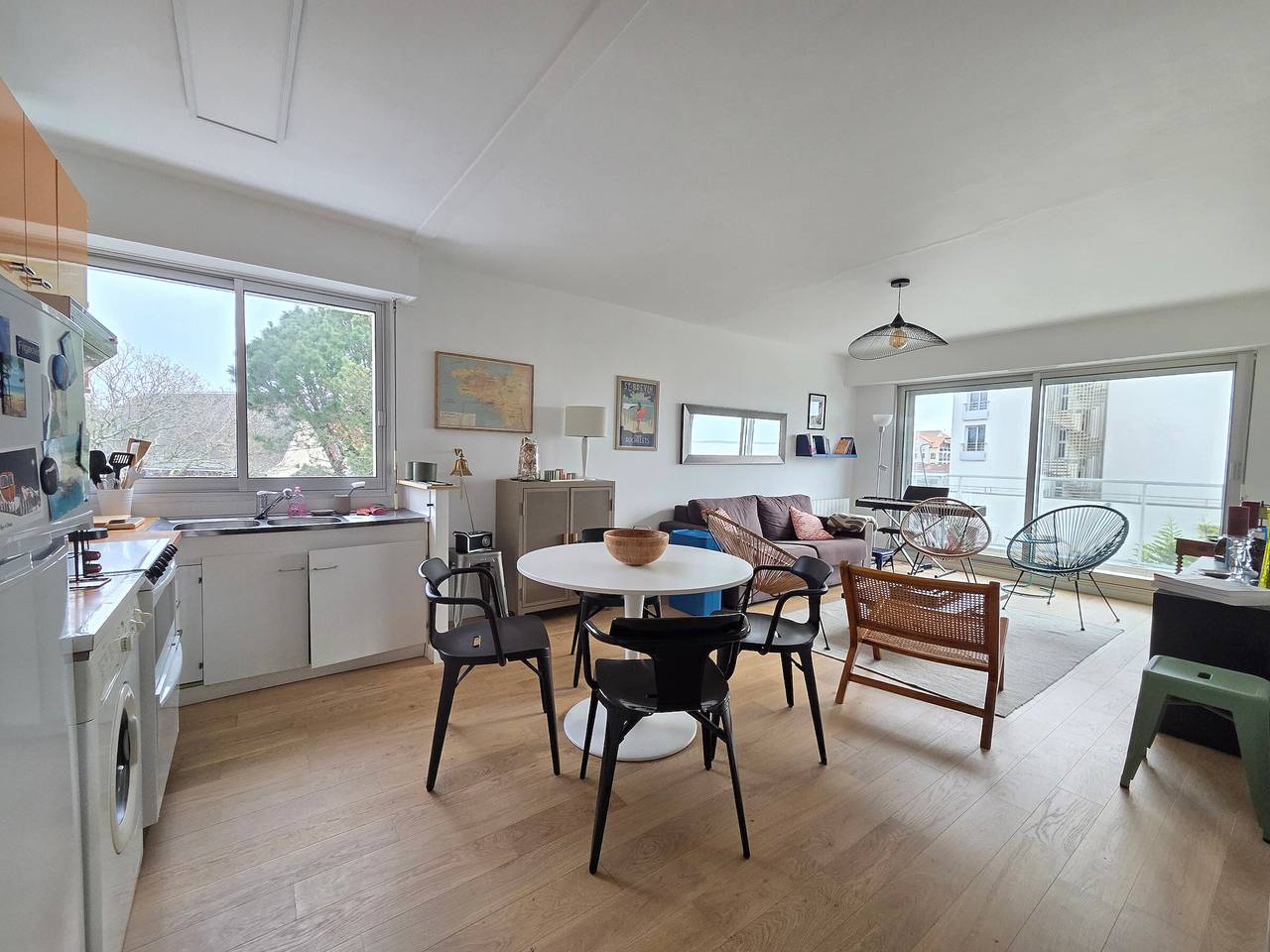 Ganze Wohnung, Meerblick Apartment für 2 mit Balkon und Parkplatz in Saint-Brévin l'Océan, Saint-Brevin-les-Pins