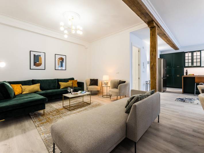 Apartamento entero, Apartamento tranquilo en el centro de San Sebastián, a 30s de la playa in Kontxa hondartza - Playa de la Concha (San Sebastian), San Sebastián