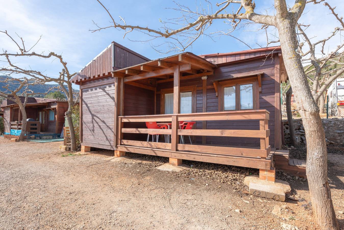 Holiday Home 'Cabaña Madera A' with Mountain View, Wi-Fi and Air Conditioning in Barx, Costa de Valencia