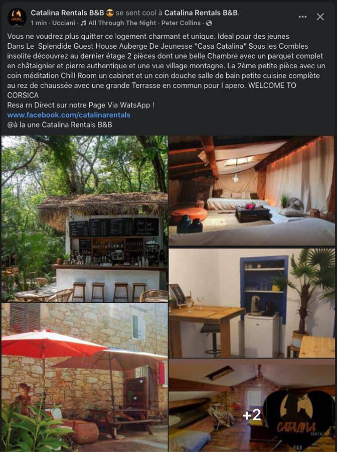 Location de vacances pour 2 personnes, avec jardin et vue à Ucciani - 2