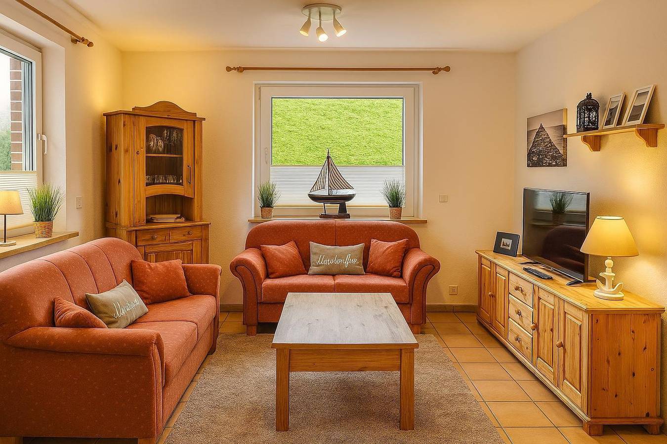 Appartement de vacances entier, Ferienwohnung Strandkorb in Tossens, Butjadingen