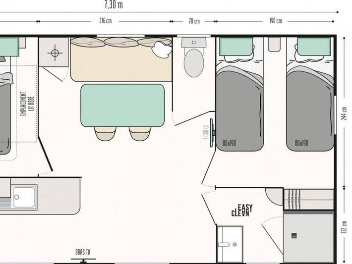 Camping pour 4 personnes, avec bassin pour enfant ainsi que terrasse et sauna, animaux acceptés dans les Ardennes - 4