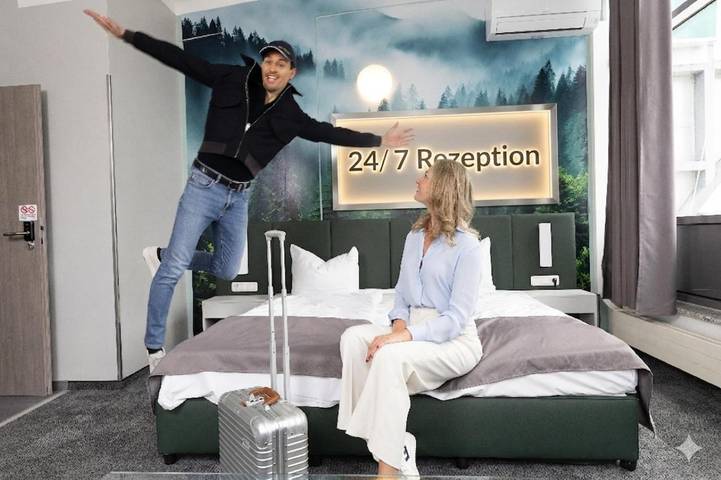 Hotel für 4 Personen, mit Terrasse und Whirlpool sowie Sauna
