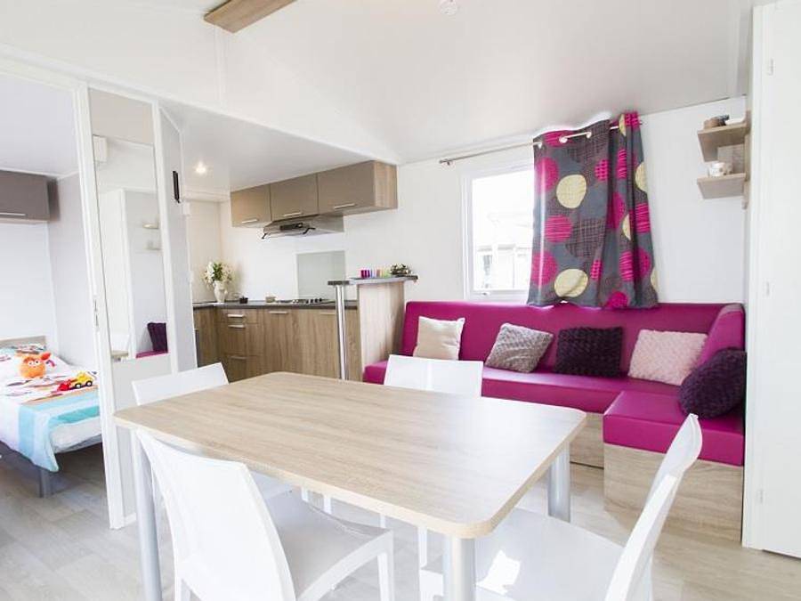 Camping Domaine de Sainte Véziane - Mobilhome 6 personas - Comfort+ Premium 31 m in Bessan, Côte d'Améthyste