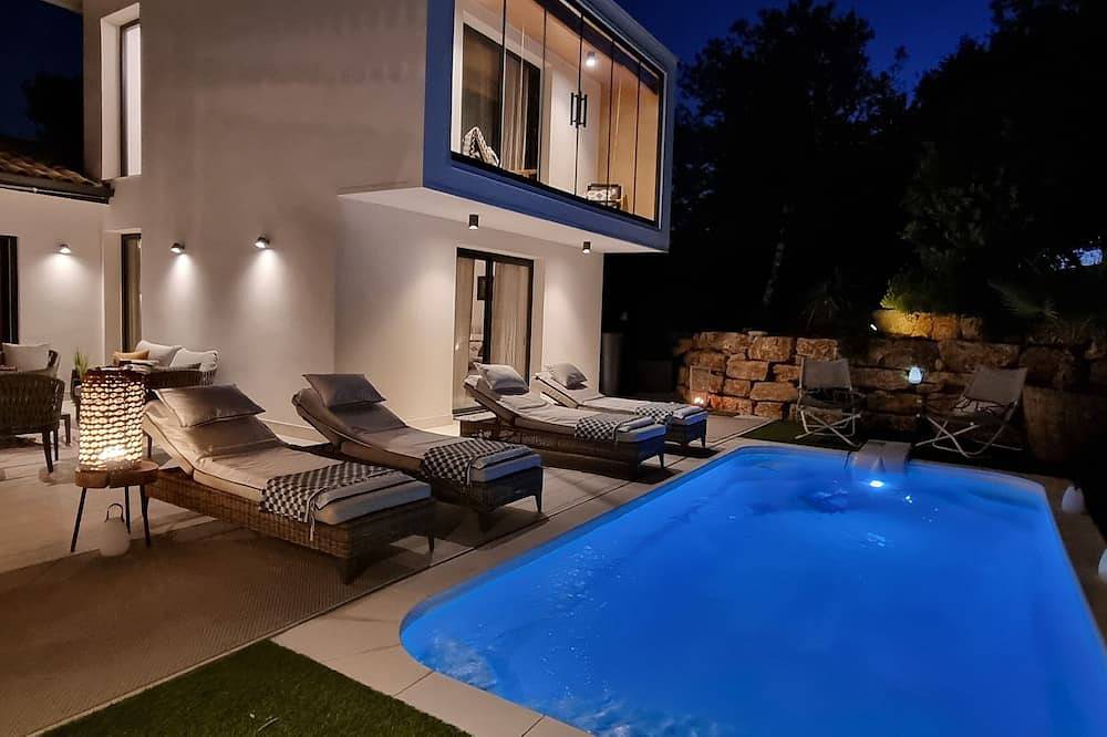 Ontwerper en familie architect huis verwarmd zwembad in Saint-Maximin-la-Sainte-Baume, Brignoles region