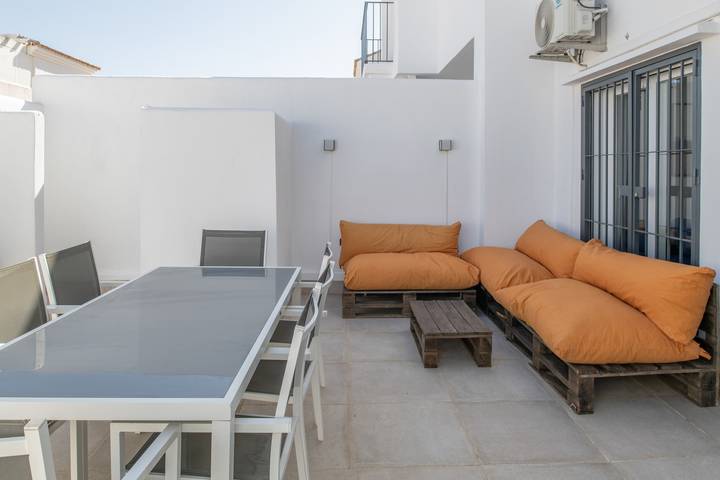 Ferienhaus 'Casa Panorama' – mit Gemeinschaftspool und Meerblick in Vejer de la Frontera, Costa de la Luz