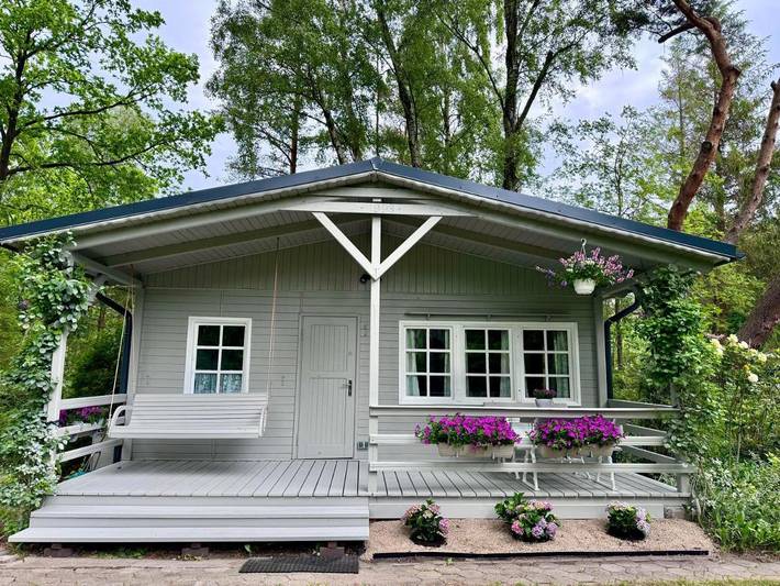 Dom dla 4 osób, z ogród i taras oraz widok, zwierzęta dozwolone w Dębki