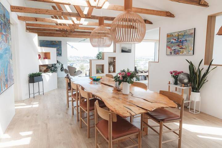 Ferienwohnung für 4 Personen, mit Balkon und Whirlpool sowie Terrasse und Sauna in Färöer