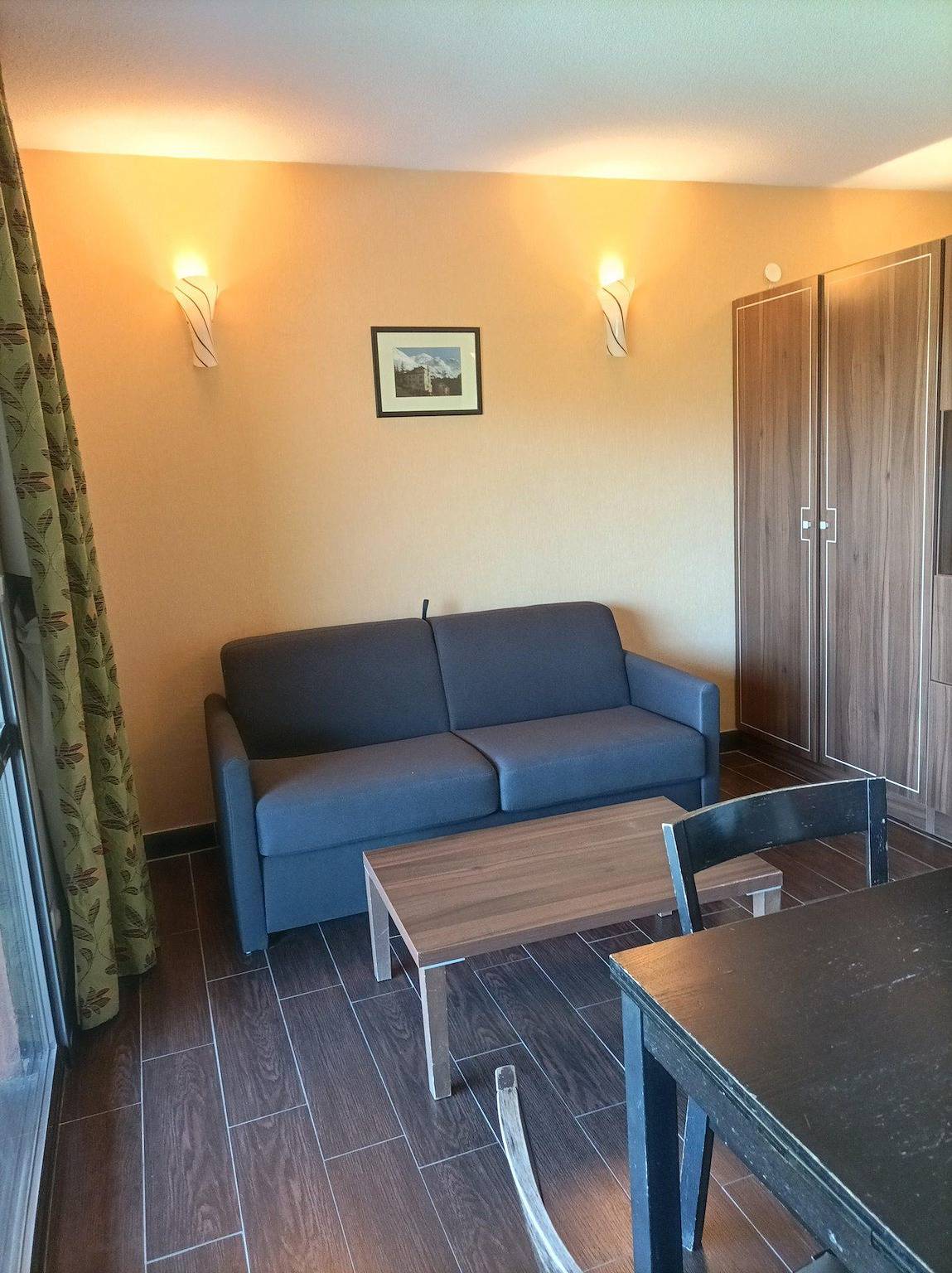 Studio entier, Résidence Chateau des Magnans D - Studio coin montagne 4 personnes (D112) in Jausiers, Parc national du Mercantour