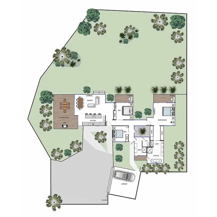 Vacation house for 6 people, with yard and balcony - 1