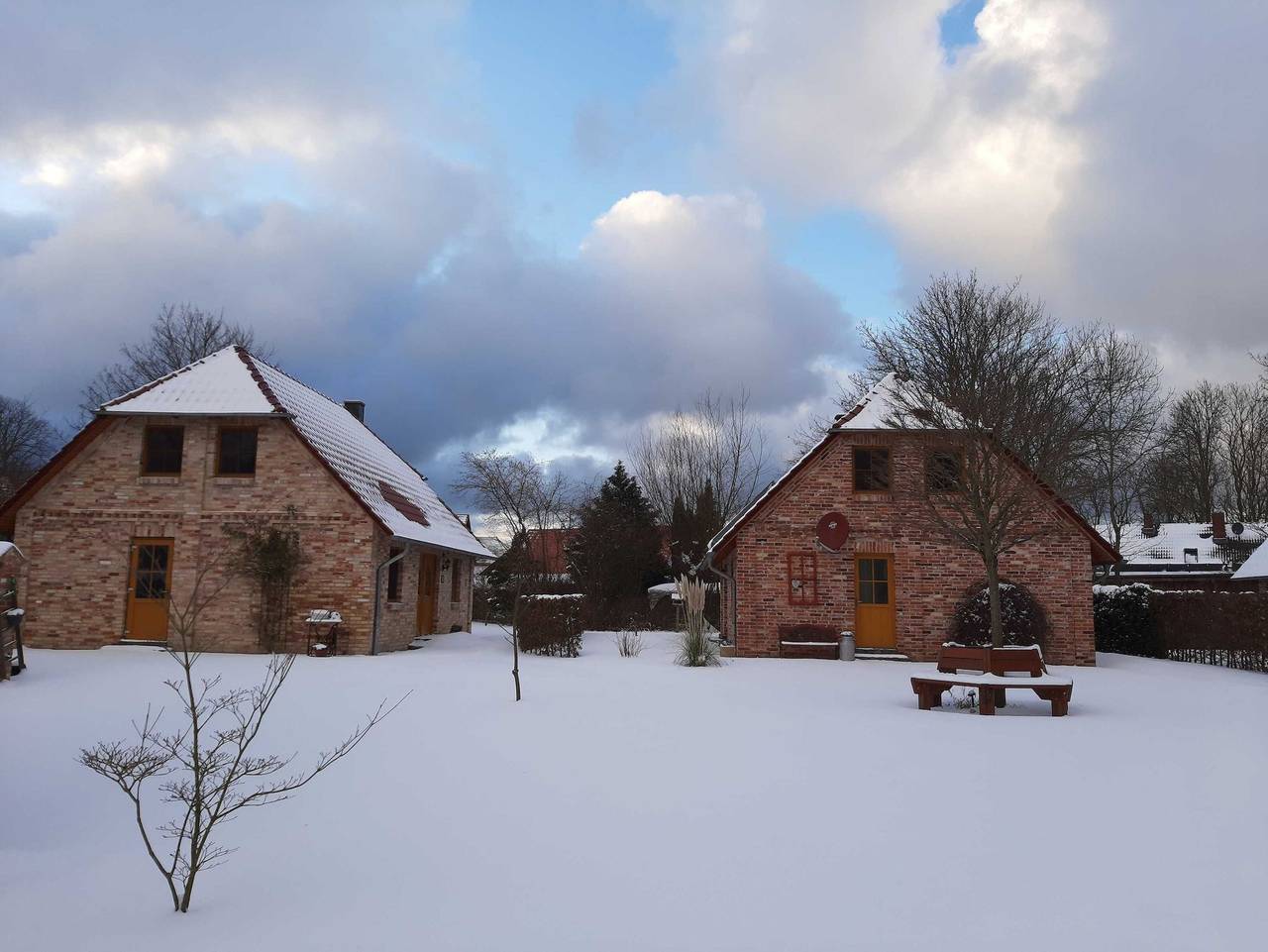 Ferienhof Landhäuser Mechelsdorf nahe Ostseebad Kühlungsborn - 4-Raum-Landhaus (4) mit Sauna und Kamin (86m²) in Mechelsdorf, Bastorf