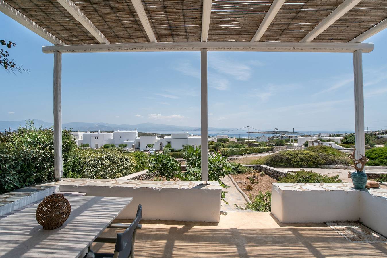Villa "Christina Santa Maria" with Sea View, 2 Private Terraces & Wi-Fi in Paros