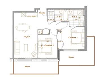 Chalet pour 6 Personnes dans Villard-sur-Doron, Espace Diamant, Photo 3